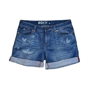 ROXY Classic Blue Denim Shorts 4” Inseam